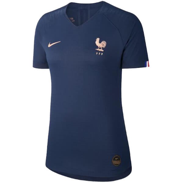Camisetas Francia Primera equipo Mujer 2019 Azul